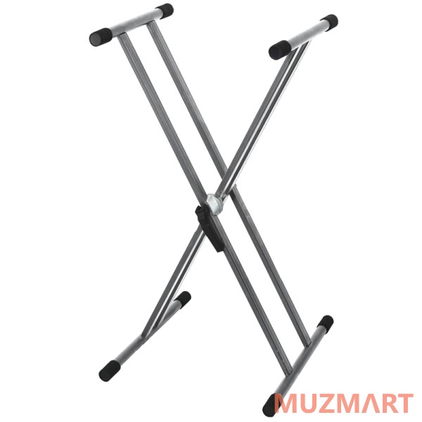 Gewa Keyboard Stand Silver Grey Стойка клавишная Х-образная