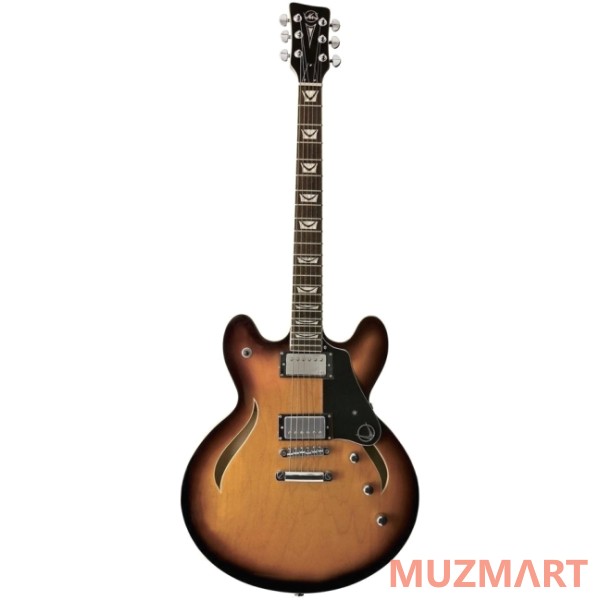 VGS Select Mustang VSH-120 Classic 3-Tone Sunburst Полуакустическая гитара