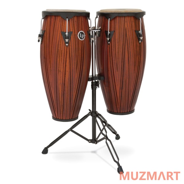 Latin Percussion LP646NY-CMW City Series Conga Set w/Stand Carved Mango Комплект конга со стойкой