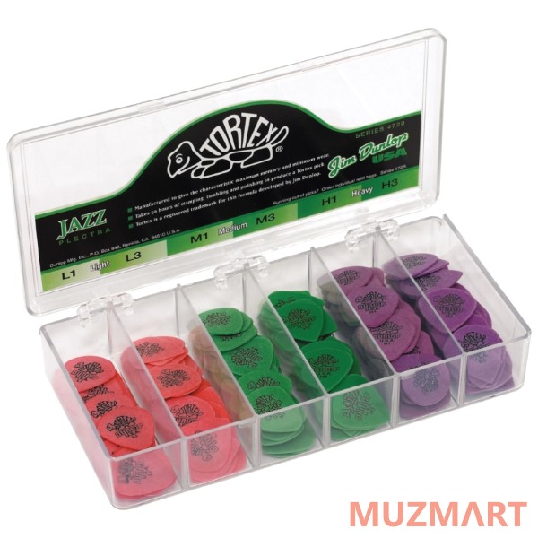 Dunlop 4720 Tortex Jazz Набор медиаторов