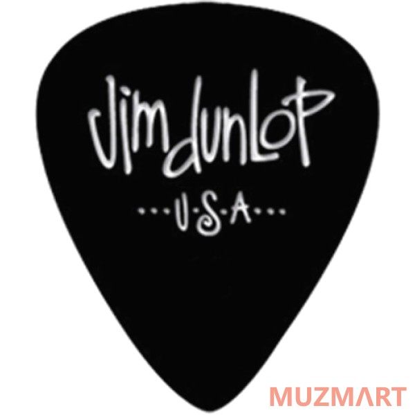 Dunlop 4830-03 Genuine Celluloid Black Набор медиаторов