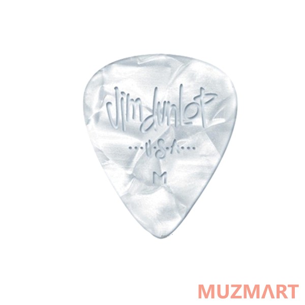 Dunlop 4830-04 Genuine Celluloid White Perloid Набор медиаторов