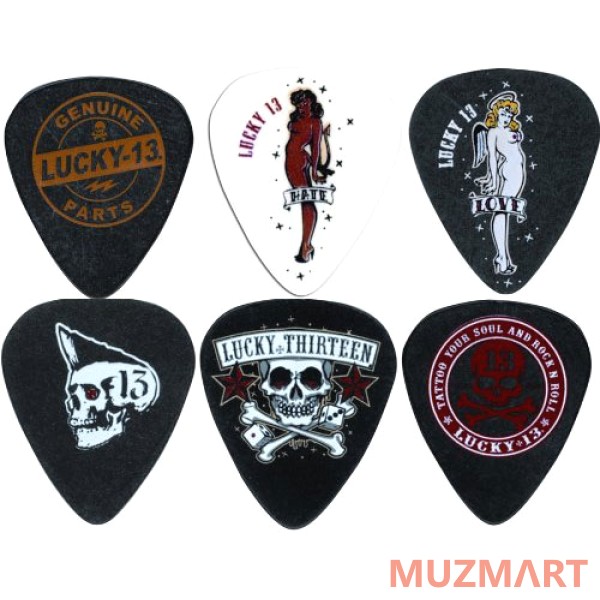 Dunlop L13 Lucky 13 Набор медиаторов