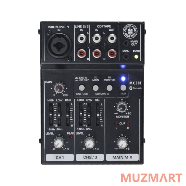 Topp Pro MX.3BT Компактный микшерный пульт