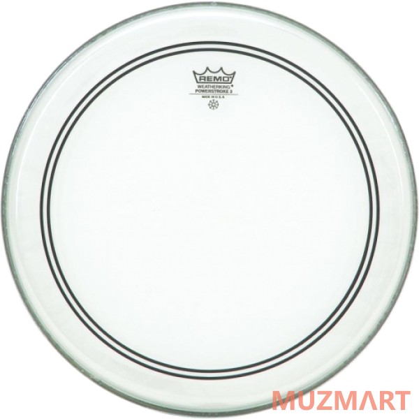 Remo PT-6322-BX *Custom*, Bass, PTS, Powerstroke 3, 22" Пластик для маршевого бас-барабана 22"