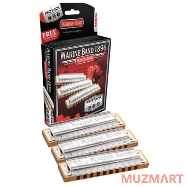 Hohner М1896XP Marine Band 1896/20 C,G,A Комплект губных гармошек