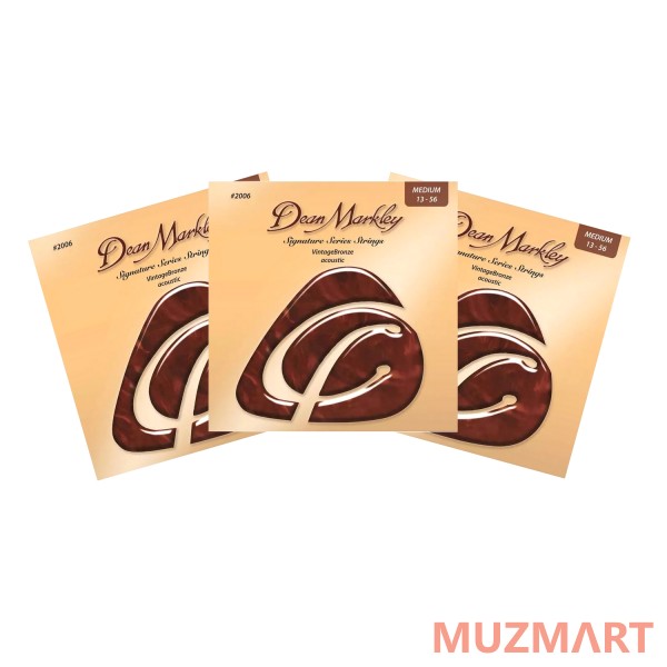 Dean MARKLEY 2006-3PK Струны для акустической гитары, 3 комплекта.