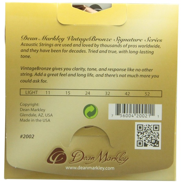 Dean MARKLEY 2002 Струны для акустической гитары