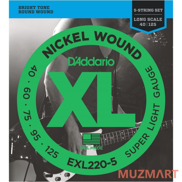 D'Addario EXL220-5 Струны для бас-гитары