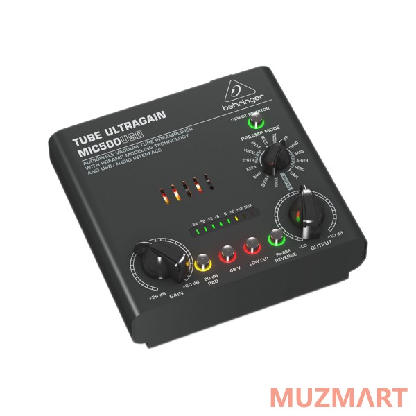 Behringer MIC500USB Микрофонный/инструментальный предусилитель