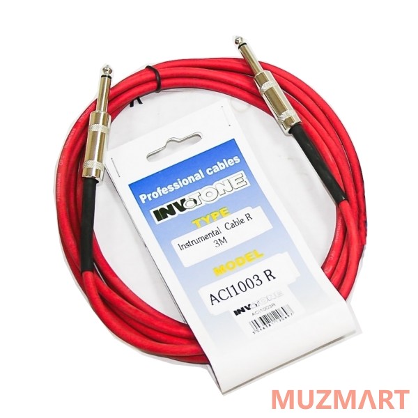 Invotone ACI1003R Инструментальный кабель 6,3 джек моно <-> 6,3 джек моно, 3 м