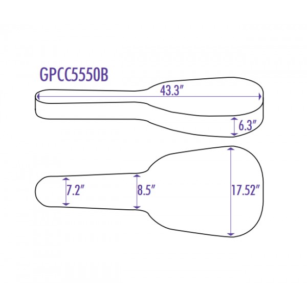 OnStage GPCC5550B Жесткий нейлоновый чехол для классической гитары