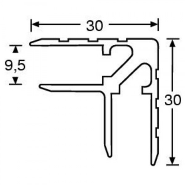 Adam Hall 6107 Профиль алюминиевый