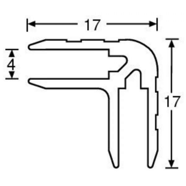 Adam Hall 6136 Профиль алюминиевый