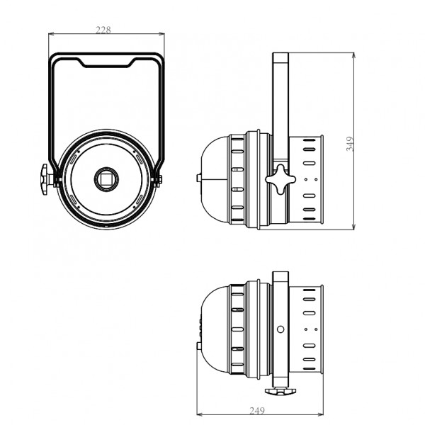 Involight COBPAR30T/BK светодиодный прожектор PAR56