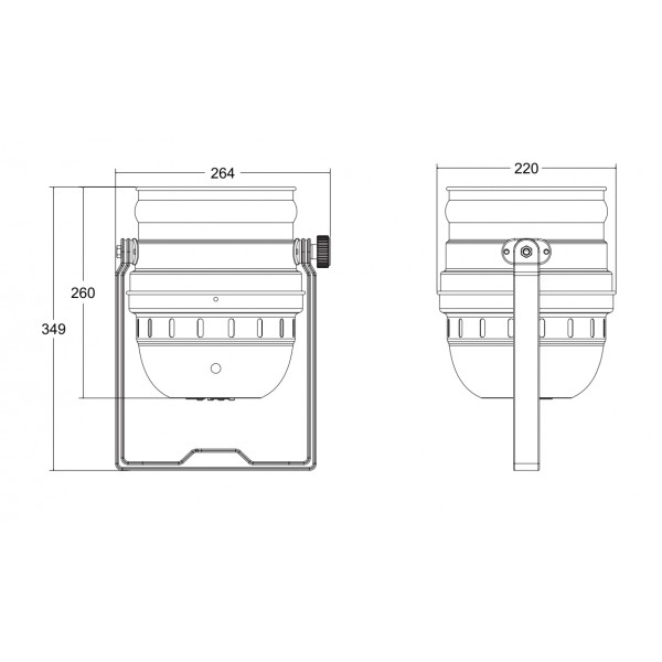 Involight LED PAR189 BK LED PAR