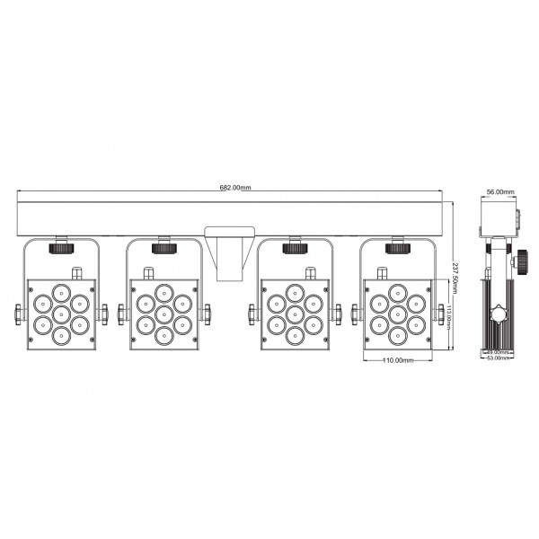 Involight SBL1000HP LED PAR