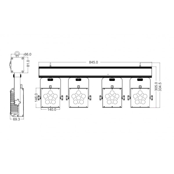 Involight SBL3000 LED PAR
