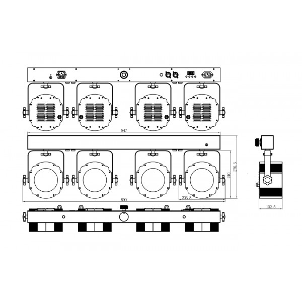 Involight SBL5000COB LED PAR