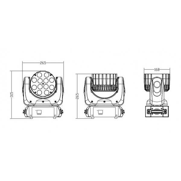 Involight LED MH1210B Вращающаяся голова Wash