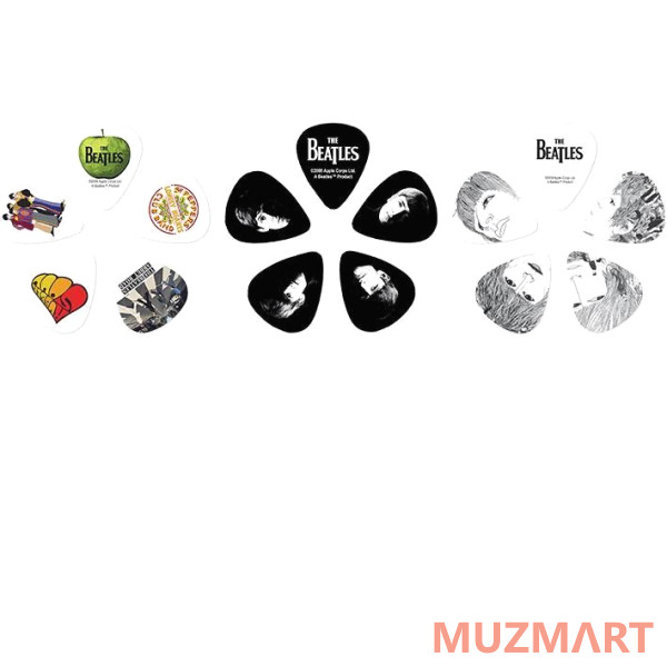 Planet Waves 1CAB4-15BT1 Beatles Signature Logo Медиаторы в коробке, 15шт
