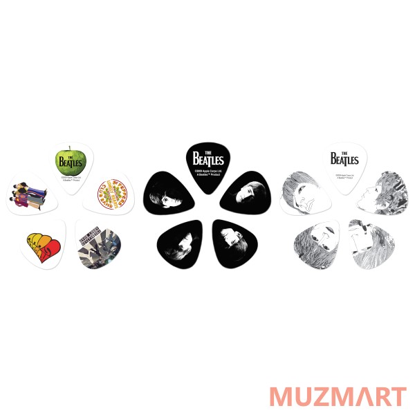 Planet Waves 1CAB4-15BT3 Beatles Signature Sgt. Peppers Медиаторы в коробке, 15шт