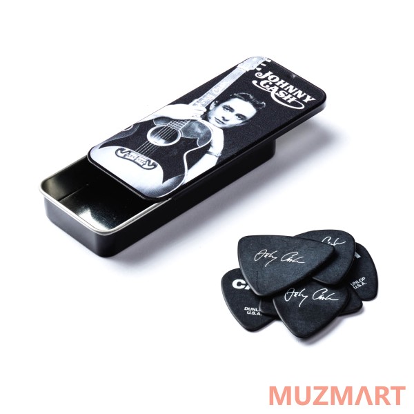 Dunlop JCPT01M Johnny Cash Memphis Медиаторы 6шт, средние, в коробочке