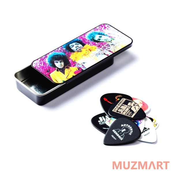 Dunlop JH-PT01M Jimi Hendrix Experienced Медиаторы 12шт, средние, в коробочке