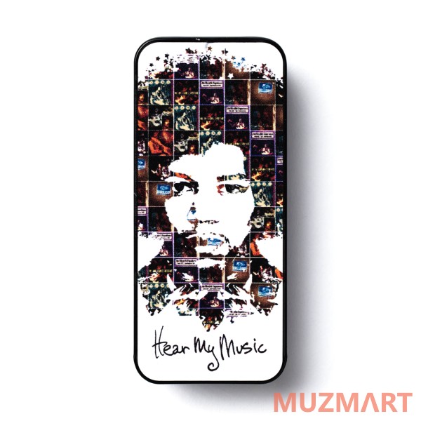 Dunlop JH-PT07M Jimi Hendrix Hear My Music Медиаторы 12шт, средние, в коробочке