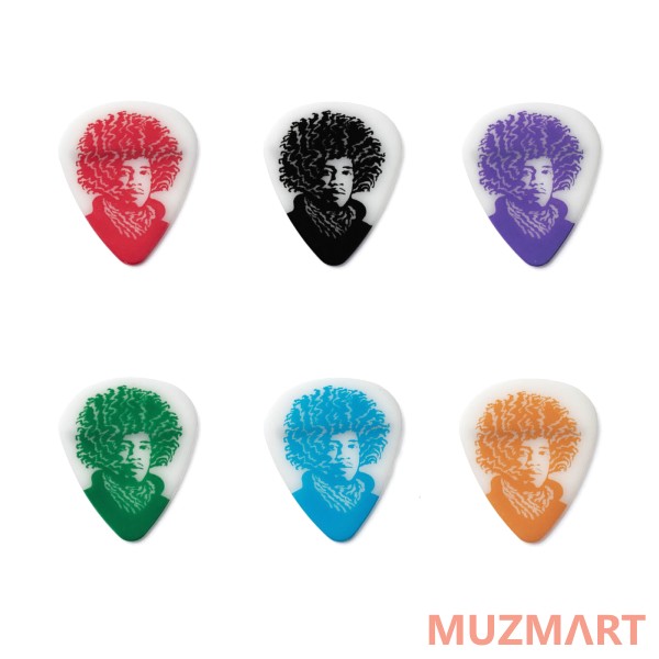 Dunlop JVHPT03M John Van Hamersveld Jimi Медиаторы 6шт, средние, в коробочке