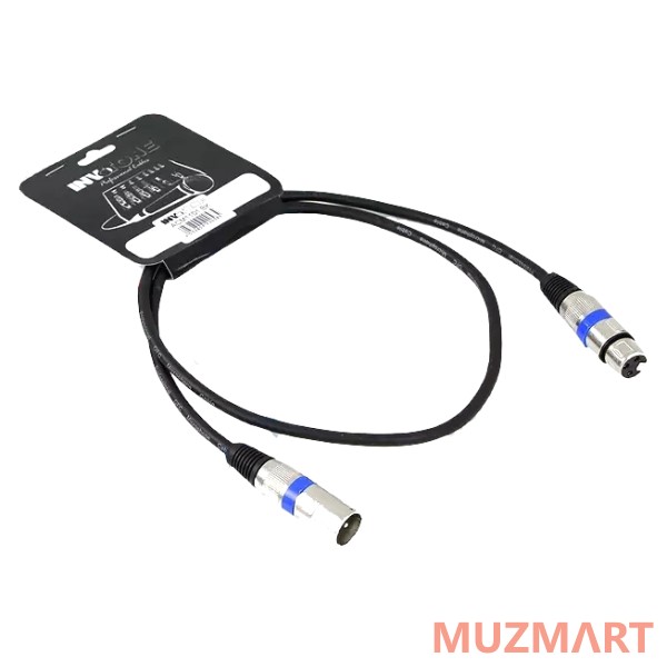 Invotone ACM1101BK Кабель микрофонный XLR-XLR, длина 1 м