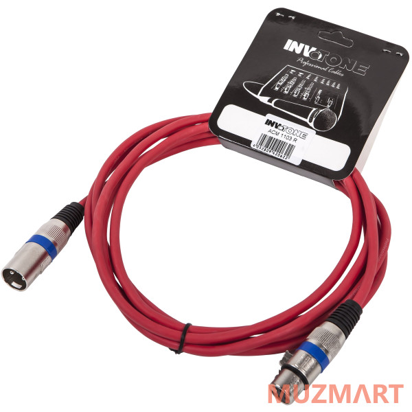 Invotone ACM1103R Кабель микрофонный XLR-XLR, 3 м