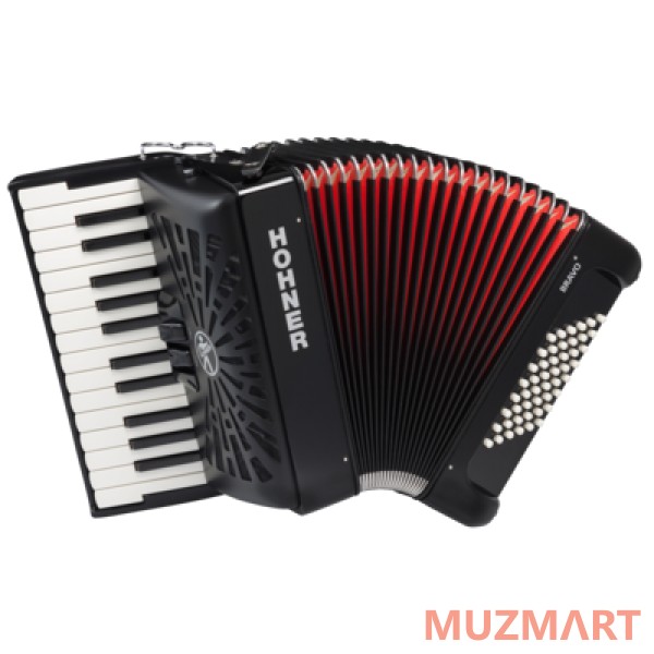 Hohner The New Bravo II 48 (A16521) Black Аккордеон 1/2