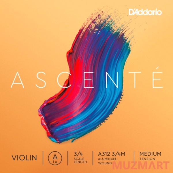 D'Addario A312 3/4M Ascente Струна скрипичная A 3/4