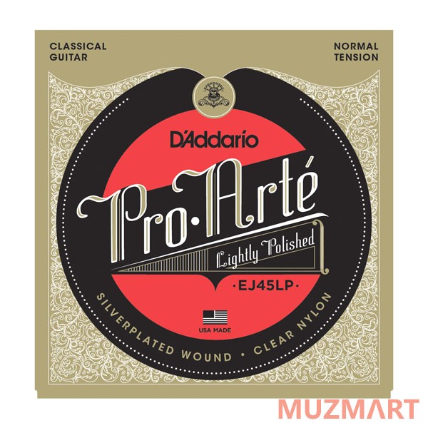 D'Addario EJ45LP Набор 6 струн для гитары классик нейлон-серебро