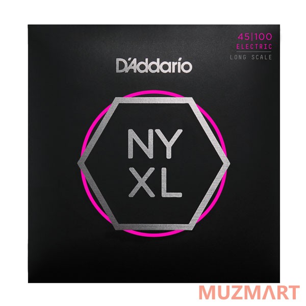 D'Addario NYXL45100SL Струны для 4-струнной бас-гитары