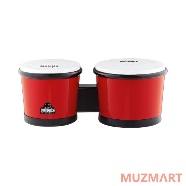 Meinl NINO19R Бонго 6 1/2" + 7 1/2", ABS пластик, цвет: красный