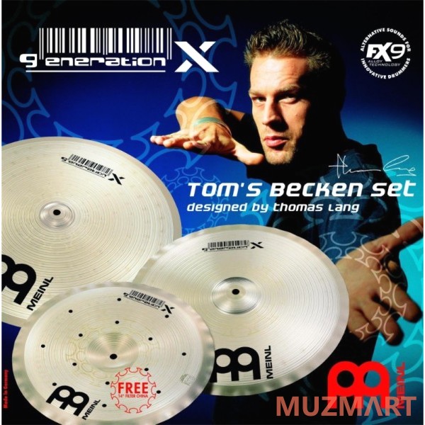 Meinl GX-TB14/16/18 Набор тарелок TOM BECKEN, серия GENERATION X