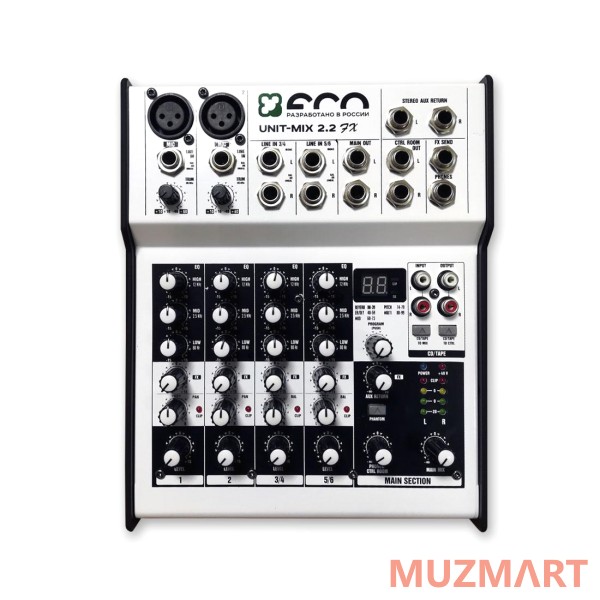 ECO UNIT-MIX 2.2 FX Профессиональный микшерный пульт.