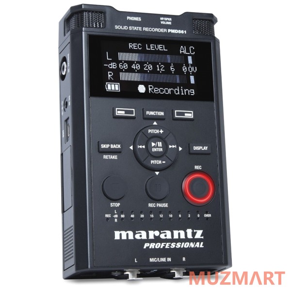 Marantz PMD561 Цифровой аудио рекордер, Входы: 2xXLR, Mini-jack, S/PDI