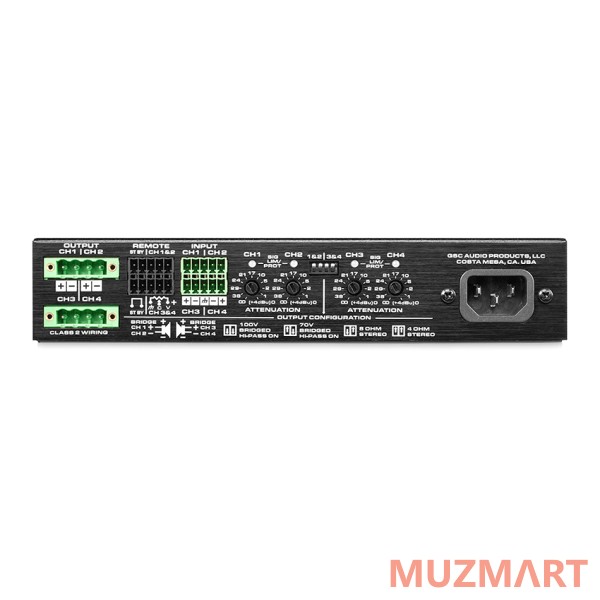 QSC SPA4-100 4-канальный усилитель мощности EnergyStar, 4 х 100Вт