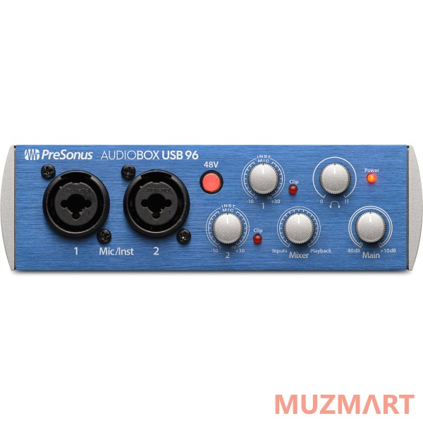 PreSonus AudioBox USB 96 Аудио/MIDI интерфейс 2х2 для РС или МАС