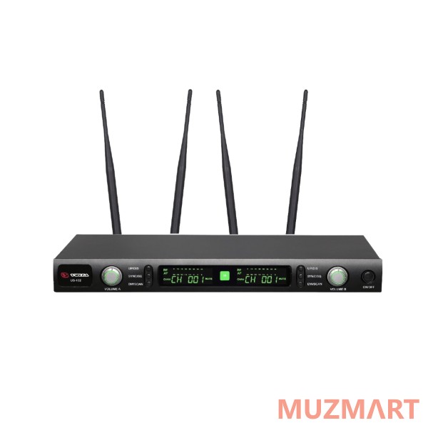 Volta US-102 with aluminuim case 600-636MHZ Радиосистема с двумя ручными микрофонами в кейсе