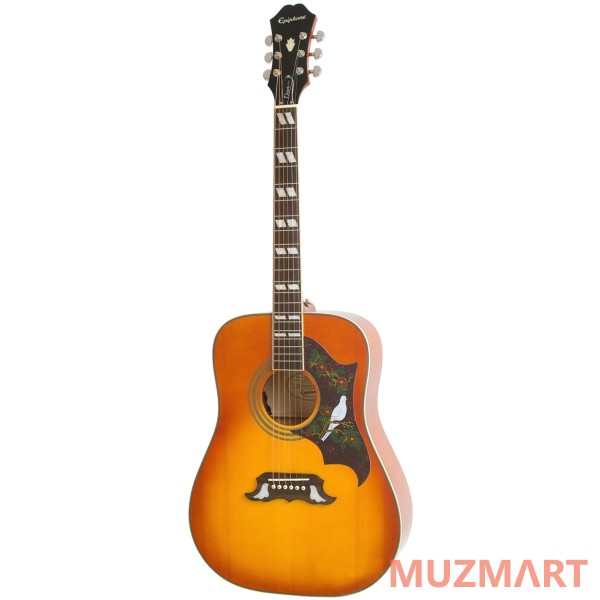 Epiphone DOVE PRO ACOUSTIC/ELECTRIC W/FISHMAN VINTAGE BROWN SUNBURST электро-акустическая гитара