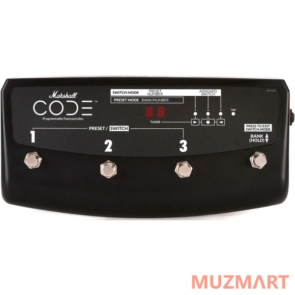 Marshall PEDL-91009 Ножной переключатель четырехкнопочный для серии CODE