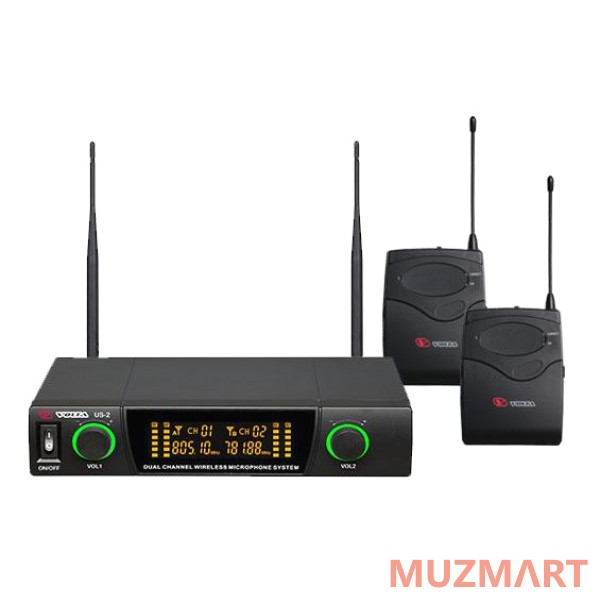 Volta US-2H 490.21/629.4 UHF радиосистема с двумя головными микрофонами