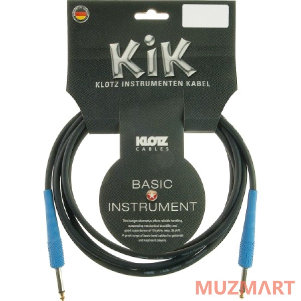 Klotz KIKC3.0PP2 готовый инструментальный кабель