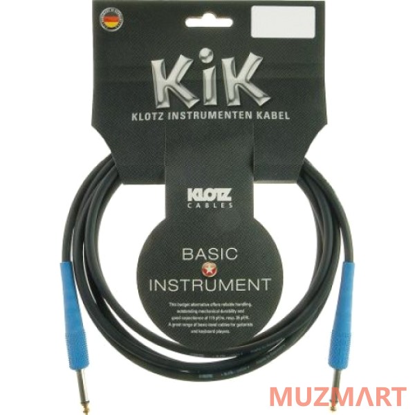 Klotz KIKC6.0PP2 готовый инструментальный кабель