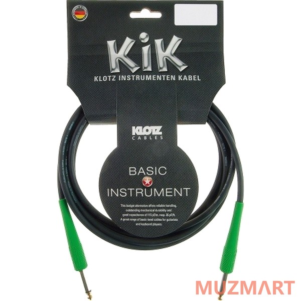 Klotz KIKC6.0PP4 готовый инструментальный кабель