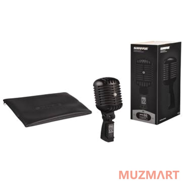 Shure SUPER 55 Deluxe Pitch Black Edition ультрачерный динамический суперкардиоидный вокальный микрофон